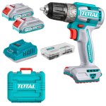Total Tools Total - 52NM Lithium-ion Cordless Drill With 2 X 2AH Battery And Charger