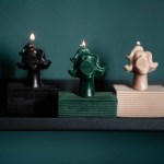 The Victim Hand Poured Sculpted Candle - Chartreuse