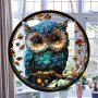 Charming Owl Sun Catcher - 14.48CM Acrylic Window Hanging Perfect Gift For Mom & Grandma Ideal For Garden Patio & Home Decor