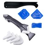 3 In 1 Silicone Caulking Toolsstainless Steelhead Sealant Finishing Tool Grout Scraper Reuse And Replace 5 Silicone Pads Great T