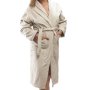 Club Classique Velour Bathrobes - Various Sizes - White Stone Or Black - Sml / Stone