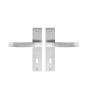 Door Handles On Plate Key Entry Satin Nickel Finish Louna 165MM