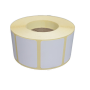 Blank White Semi-gloss Labels 40MM X 30MM Hotmelt Adhesive 1000 Labels Per Roll