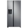 Samsung 617L Side By Side Fridge- Plumbed Water And Ice Dispenser Gentle Silver