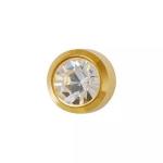 April Crystal Gold Plated 3MM