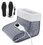 Foot Warmer Under Desk Electric Heated Feet Heating Pad Heated Shoe Insole