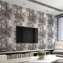 Geometric Square Vinyl Wallpaper Roll: 6m X 17.71" X 236.22" | Self-Adhesive Waterproof Removable For Bedroom Bathroom Cabinets | Shapes And Stripes Design