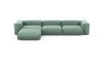 Four Module Chaise Sofa - Velvet - Mint - 377CM X 199CM