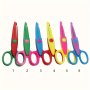 6PCS Craft Scissors Set - Safe Sharp Plastic Shears For Diy Projects Paper Cutting Sewing & More - Ideal For Art Photos Decor & Kitchen Use