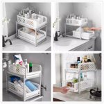 Portable 2-TIER Basket Drawers