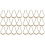 Easy Install Rustproof Curtain Hooks Stainless Steel Gold Set Of 12