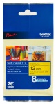 Brother M-k631 12mm X 8m Black On Yellow Non-laminated Tape