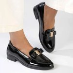 Pierre Cardin Leandra 1 Flat - Black Patent - 8