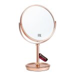 Basics Mirror Table Stand Round 1X 2X Rose Gold