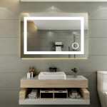 Oracle LED Bathroom Mirror Rectangular Integrated With 3X Magnifier - Extra Wide