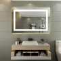 Oracle LED Bathroom Mirror Rectangular Integrated With 3X Magnifier - Extra Wide