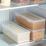 1PC Large-capacity Transparent Plastic Refrigerator Storage Box - Food Safe Sealed Freshness Preserver Multi-layer Stackable Kit