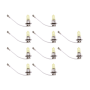 10 Pcs Car Halogen Bulbs Vehicle Fog Light Dc 12V Compatible With Universal