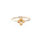 The Nexus Ring With Citrine In Yellow Gold - O1 2