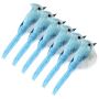 Artificial Bird Ornament Blue And White Flocked Weatherproof Pack Of 6
