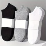 5 6 10 15 20 30 40 Pairs Of Men's Socks Solid Color Anti-odor Sweat-absorbent Short Sports Boat Socks Fashionable Daily Men's So