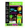 Butterfly Paper Pads - A4 80GSM 50 Sheets - Black Double Sided X 10