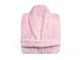 Vintage Pink Unisex Fleece Bathrobe Small