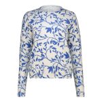 Blue Floral Sweater