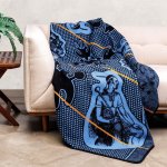 Moshoeshoe Black cobalt yolk - 155 X 165 Cm