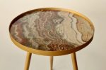 ‘marble Look’ 3-LEGGED Side Table – 59X48CM
