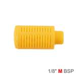 AirCraft Plastic Breather Silencer 1 8' M Orange