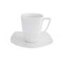 Noritake Arctic White Square Tall Cup & Saucer White