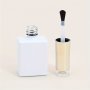 10ML Empty Glass Spray Bottle For Nail Polish Electroplating Paint And Glue Reusable And White Square Shape