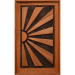 Swartland Pivot Door In Frame- Kalahari Sun Hung In Frame Fully Assembled