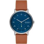 Skagen Kuppel Two-hand Sub-second Brown Leather Men's Watch SKW6888