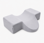 Ergonomic Eyelash Extension Pillow With Tool Pockets Grey