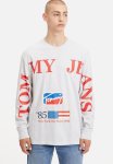 Tommy Hilfiger Tjm Skater Long Sleeve Modern Sport Logo - Grey Melange