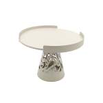 Calligraphy Design Small Cake Stand Cream