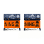 Halloween Skull Warning Barrier Tape 2 Pieces X 6M Spooky Party Decoration