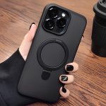Luxury Magnetic Holder Armor Shockproof Wireless Charging Phone Case For Iphone 11 12 13 14 15 Pro Max Silicone Frame Shockproof