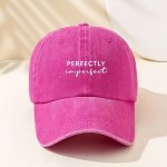 Unisex Vintage Print Washed Baseball Cap - Perfectly Imperfect Print
