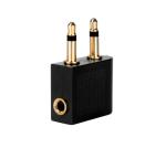 Volkano Aero Series Aux Stereo Adapter - Black