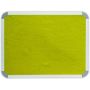 Parrot Info Board Aluminium Frame Yellow Felt 1800 X 1200MM