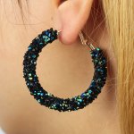 Stylish Hoop Earrings Sparkling Circle Design Multi Colors For U To Choose Pick One U Prefer Match Daily Outfits Party Accessori