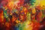 Canvas Wall Art - Expressions Ubuntu By Abstract Serenades - A1623 - 120 X 80 Cm