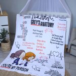 Fleece Blanket Greys Anatomy