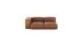 Two Module Chaise Sofa - Leather - Brown - 199CM X 115CM