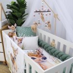 Cot Mobile Watercolour Hind Deer Girl Buck