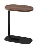 Side Table With C-shaped Design - Brown