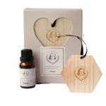 ANKER - Jasmyn Wooden Hexagon Aroma Tag With Essential Oil
